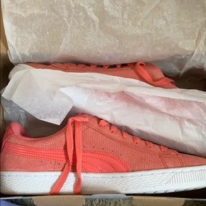 Salmon Pink Puma Sneakers